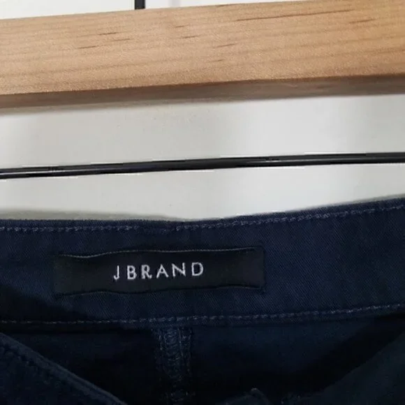 J Brand ZION Blue Velour Velvet Stretch Jeans Size 28 - Picture 5 of 9